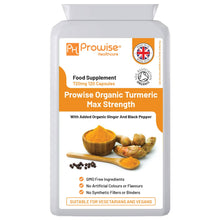 Cargar imagen en el visor de la galería, Cúrcuma Orgánica Curcumina 720 mg – 120 Cápsulas / Organic Turmeric Curcumin 720mg - 120 Capsules