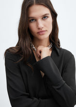 Cargar imagen en el visor de la galería, Black Belted Mid Dress