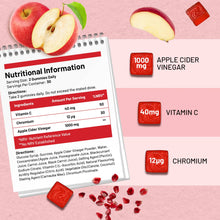 Load image into Gallery viewer, Vinagre de Manzana en Gomitas Veganas 1000 mg – Alta Potencia / Vegan Apple Cider Vinegar Gummies | High Strength 1000mg