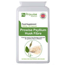 Cargar imagen en el visor de la galería, Cáscaras de Psyllium 1500 mg – 90 Cápsulas | Fibra Dietética Natural para Limpieza de Colon / Psyllium Husks 1500mg 90 Capsules - Natural Dietary Fibre for Colon Cleansing