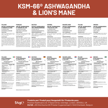 Load image into Gallery viewer, Tabletas de KSM-66 Ashwagandha y Melena de León / KSM-66 Ashwagandha and Lions Mane Tablets