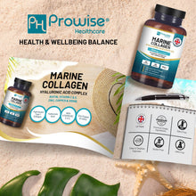 Cargar imagen en el visor de la galería, Colágeno Marino con Ácido Hialurónico Enriquecido con Vitaminas C, E, B2, Biotina y Minerales 90 caps | Para Mujeres y Hombre/ Marine Collagen with Hyaluronic Acid Boosted with Vitamins C, E, B2, Biotin, Copper, Zinc and Iodine | for Women and Men 90 caps