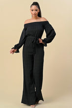Cargar imagen en el visor de la galería, OFF SHOULDER NECKLINE JUMPSUIT