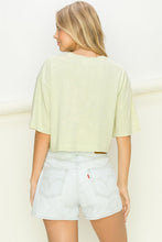 Cargar imagen en el visor de la galería, CASUAL CREW NECK CROPPED TEE