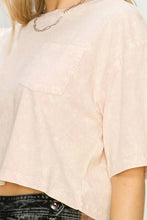Cargar imagen en el visor de la galería, CASUAL CREW NECK CROPPED TEE