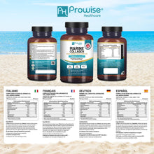 Cargar imagen en el visor de la galería, Colágeno Marino con Ácido Hialurónico Enriquecido con Vitaminas C, E, B2, Biotina y Minerales 90 caps | Para Mujeres y Hombre/ Marine Collagen with Hyaluronic Acid Boosted with Vitamins C, E, B2, Biotin, Copper, Zinc and Iodine | for Women and Men 90 caps
