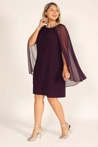 Floaty chiffon sleeves dress