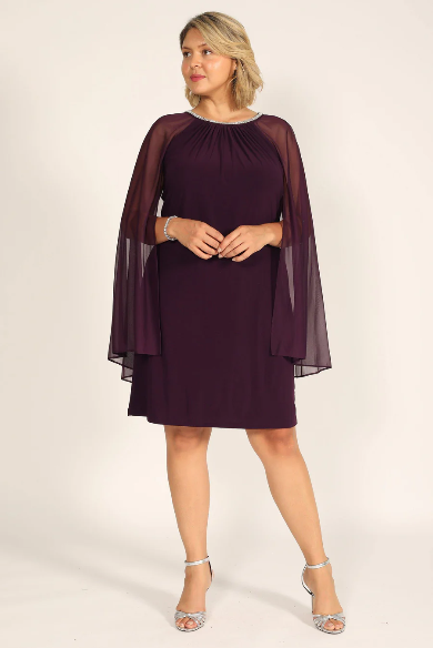 Floaty chiffon sleeves dress