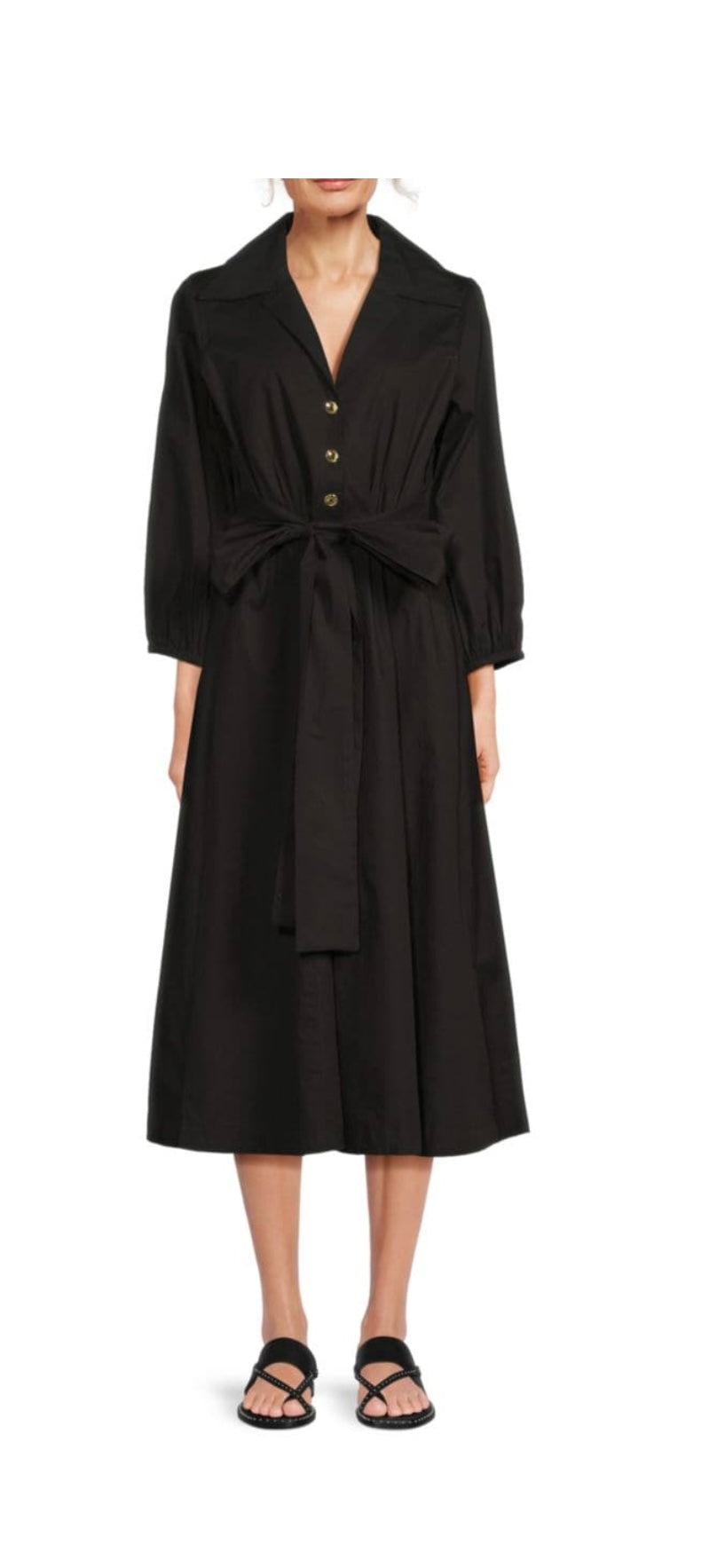 Cotton Belted Maxi Dress