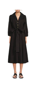 Cotton Belted Maxi Dress