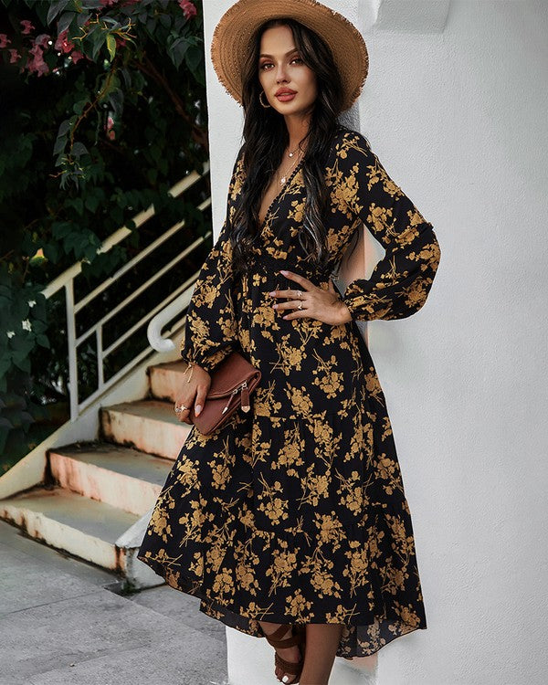 FLORAL HEM DRESS