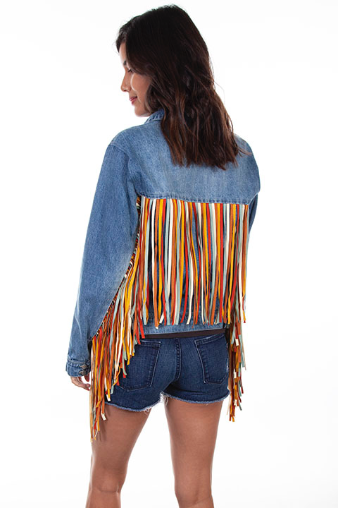 FRINGE DENIM JACKET