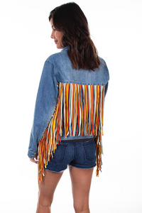 FRINGE DENIM JACKET