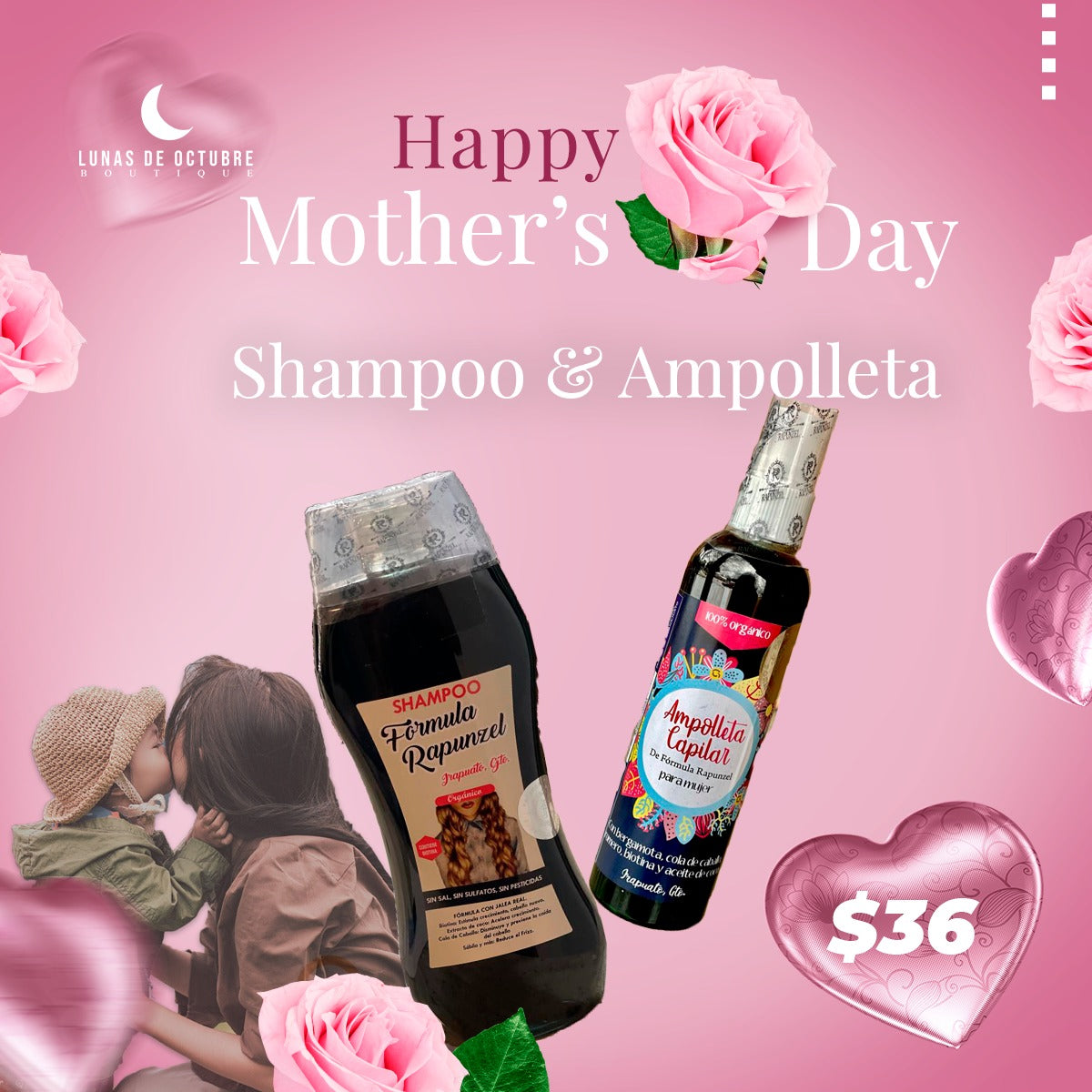 Shampoos Rapunzel y Ampolleta Capilar