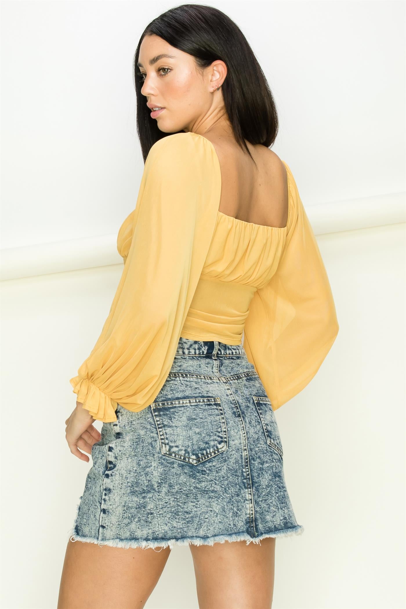 SUMMER IT UP SQUARE NECK BLOUSE